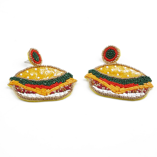 Cheeseburger Pop Drops – Mustard/Multicolour | RIAS