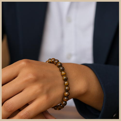 RIAS Valor – Tiger Eye Bracelet for Courage & Grounded Power