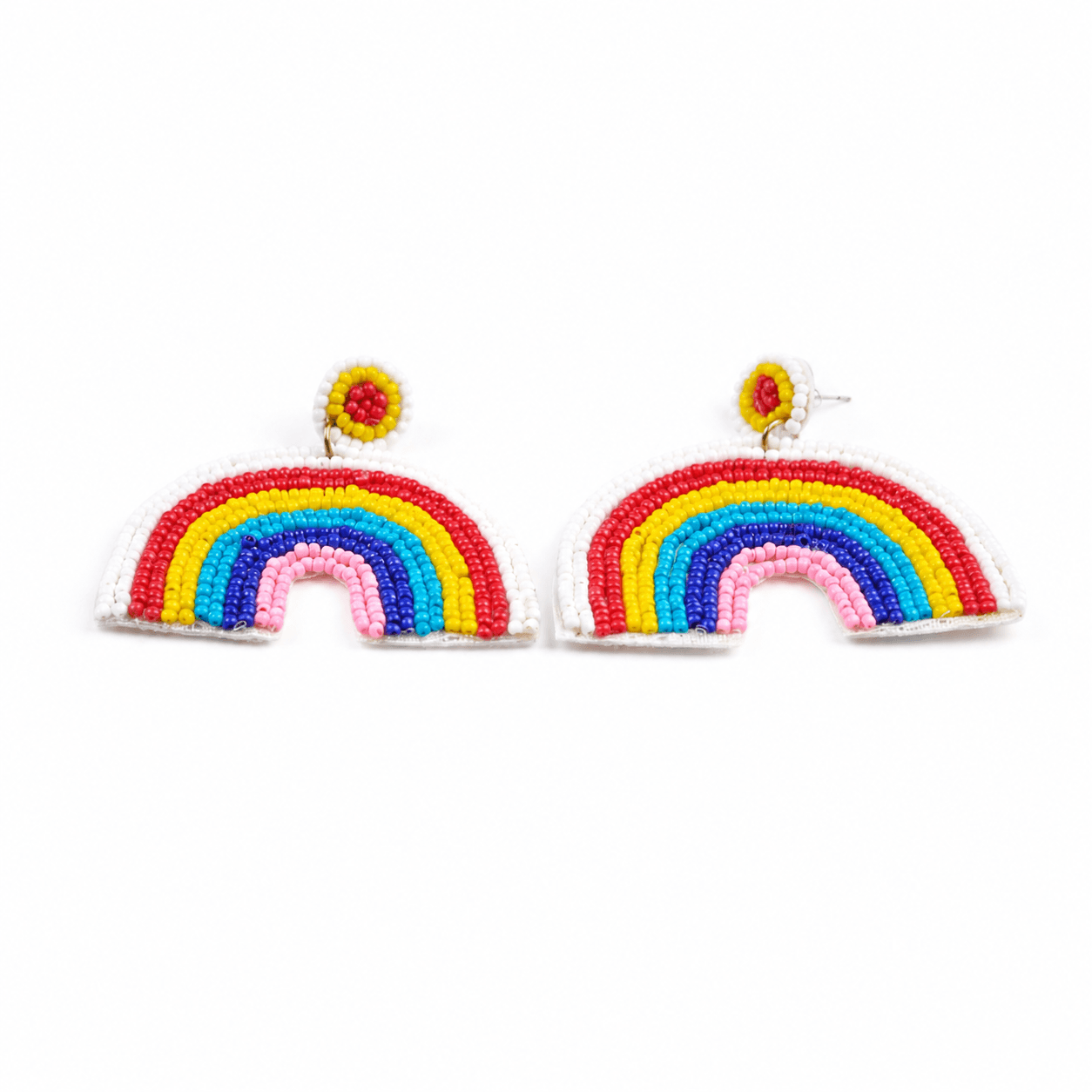 Rainbow Bliss Beaded Earrings