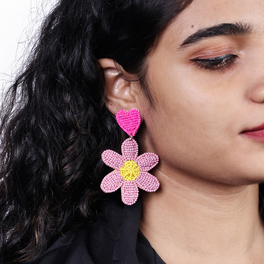 Daisy Heart Pop Drops – Pink/Yellow | RIAS