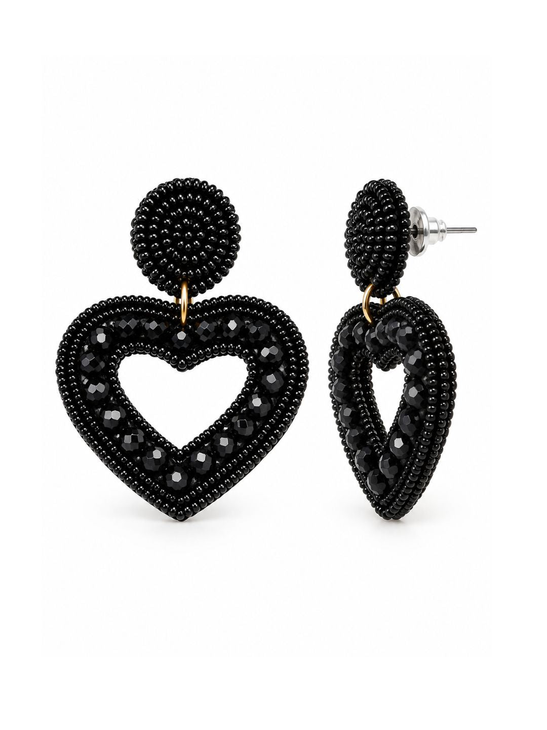 Color Pop Midnight Heart Earrings