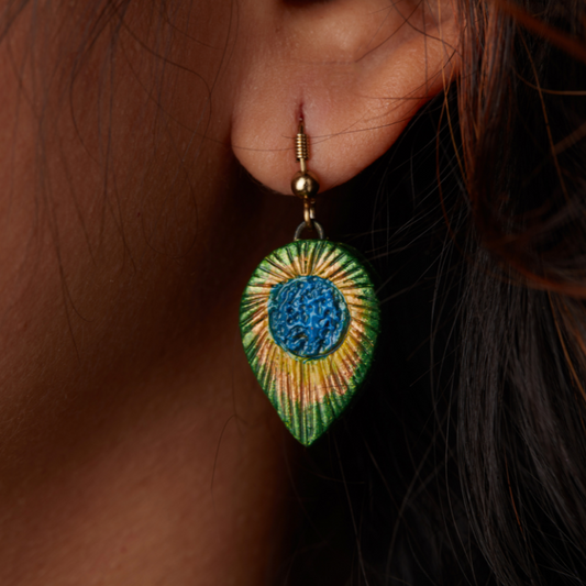 Peacock Aura ‘Meera’ Terracotta Necklace Set