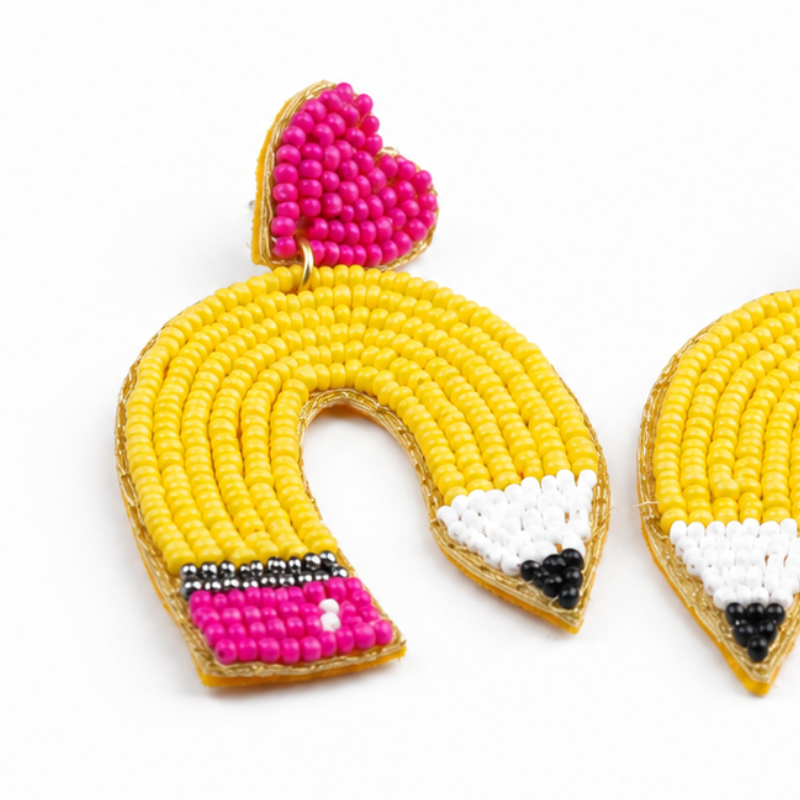 Color Pop Love Pencil Earrings