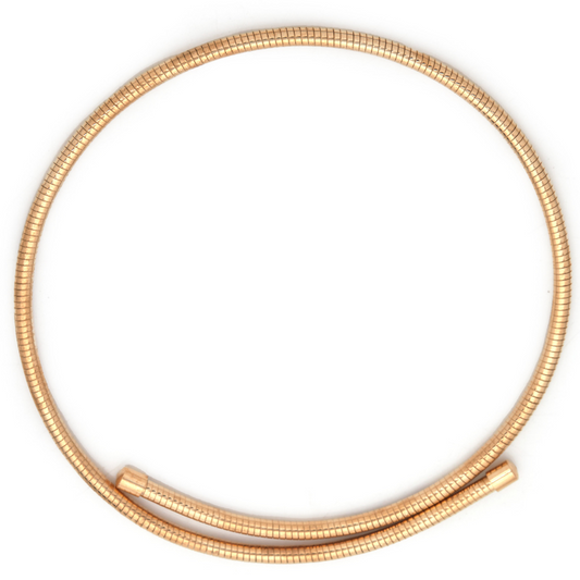 RIAS Minimalist Gold-Tone Choker Necklace – Modern Everyday Statement Jewelry
