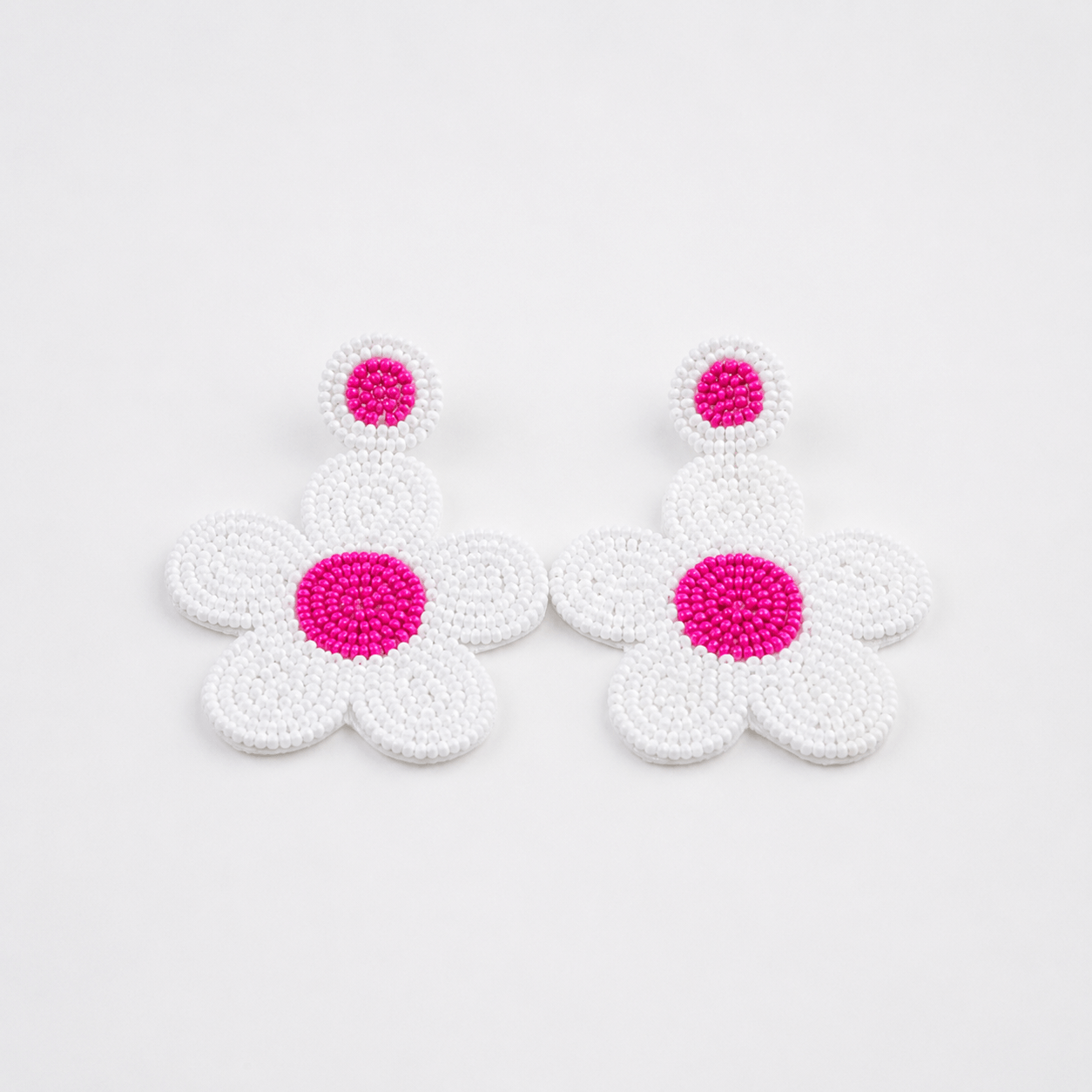 Daisy Pop Beaded Earrings