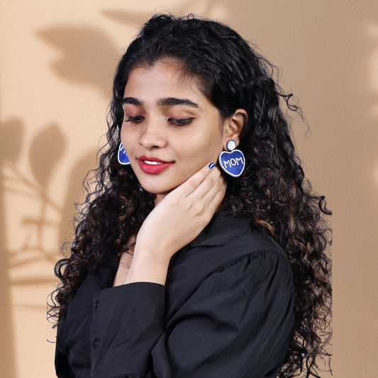 Candy Heart “MOM” Drops – Blue/White | RIAS