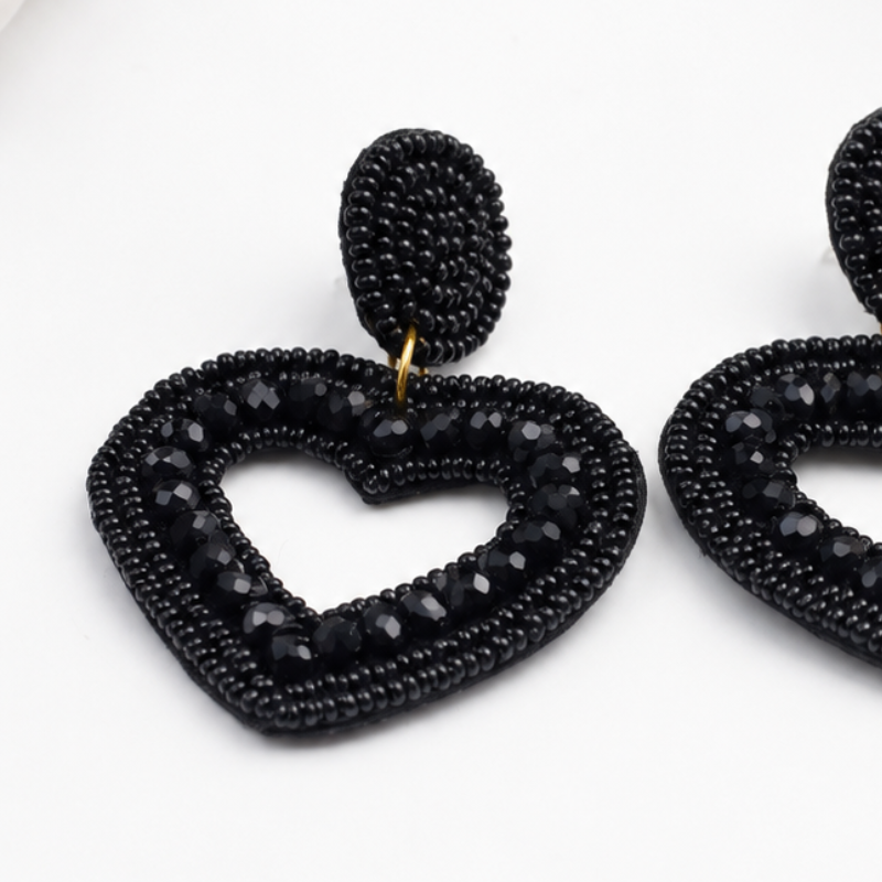 Color Pop Midnight Heart Earrings