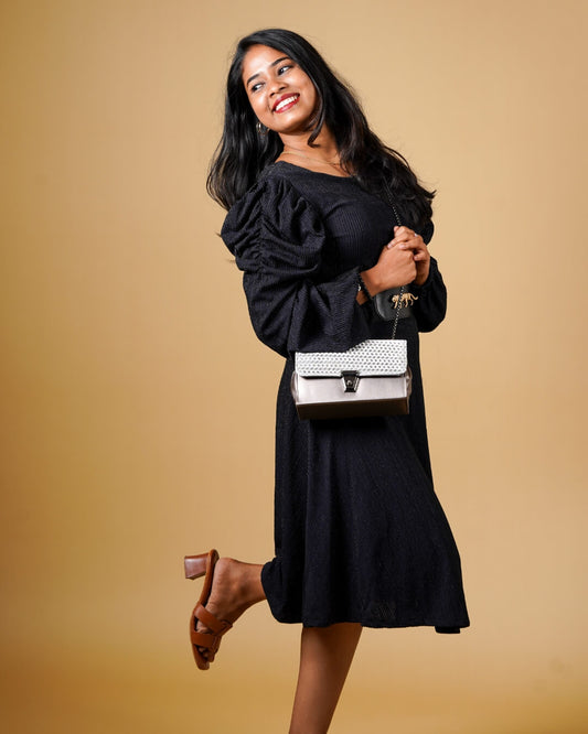 Silver Signature Styles HandBag