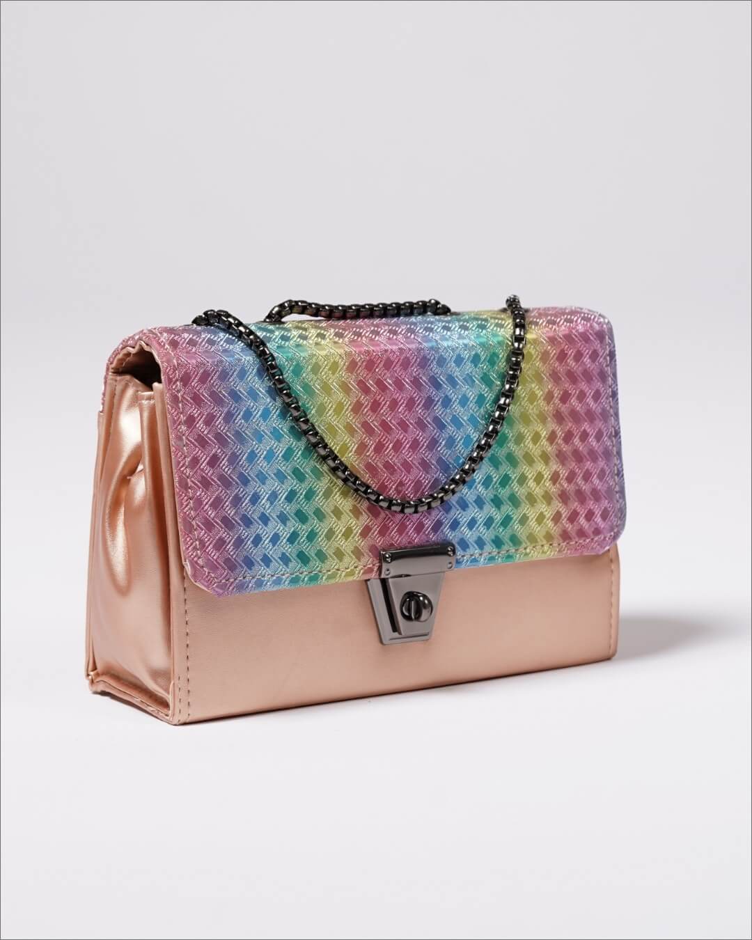 Elegance Metallic Signature Styles HandBag