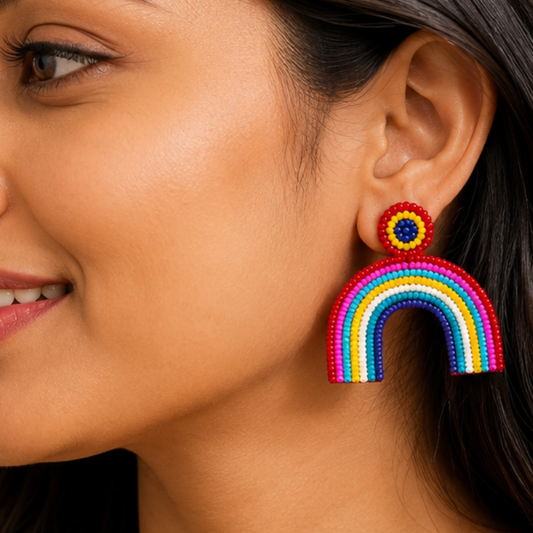Color Pop Rainbow Arch Earrings