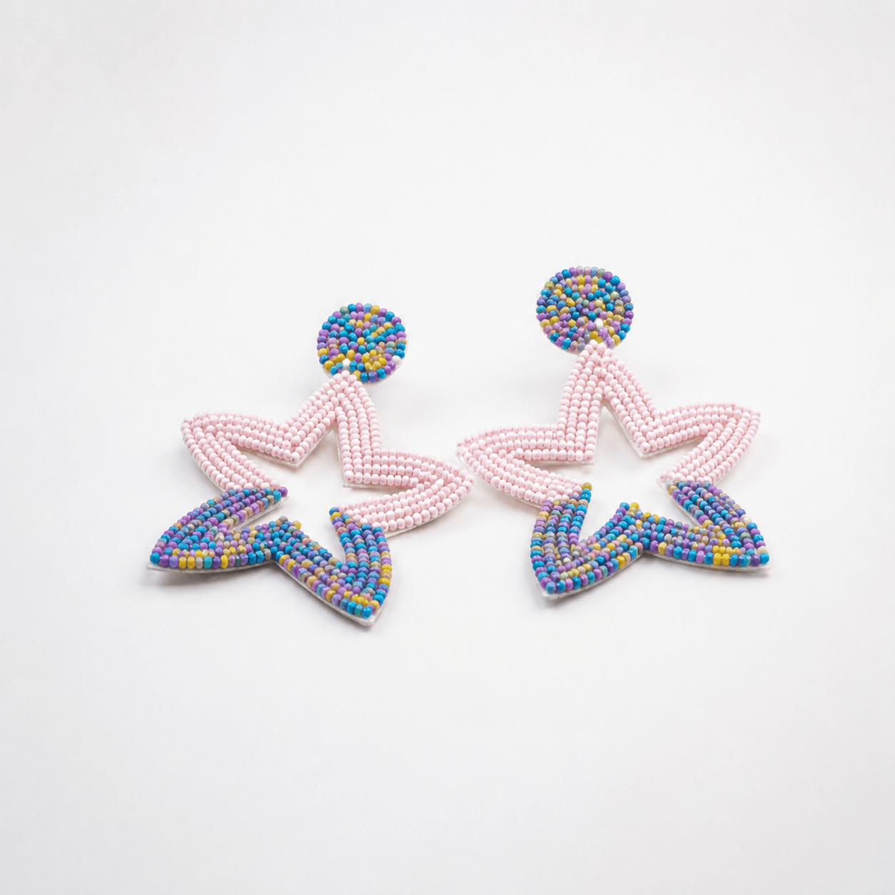 Color Pop Blush Star Earrings
