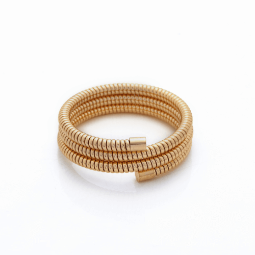 Designer Gold-Tone Multi-Strand Cuff Bracelet for Women – Trendy Statement Fashion Jewelry