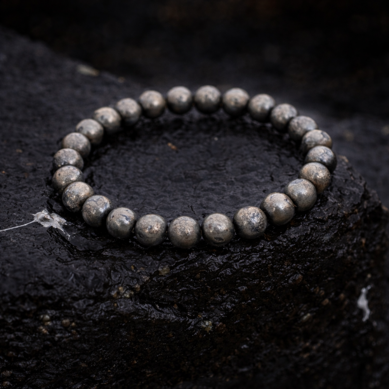 RIAS – Raw Pyrite Bracelet for Wealth & Willpower