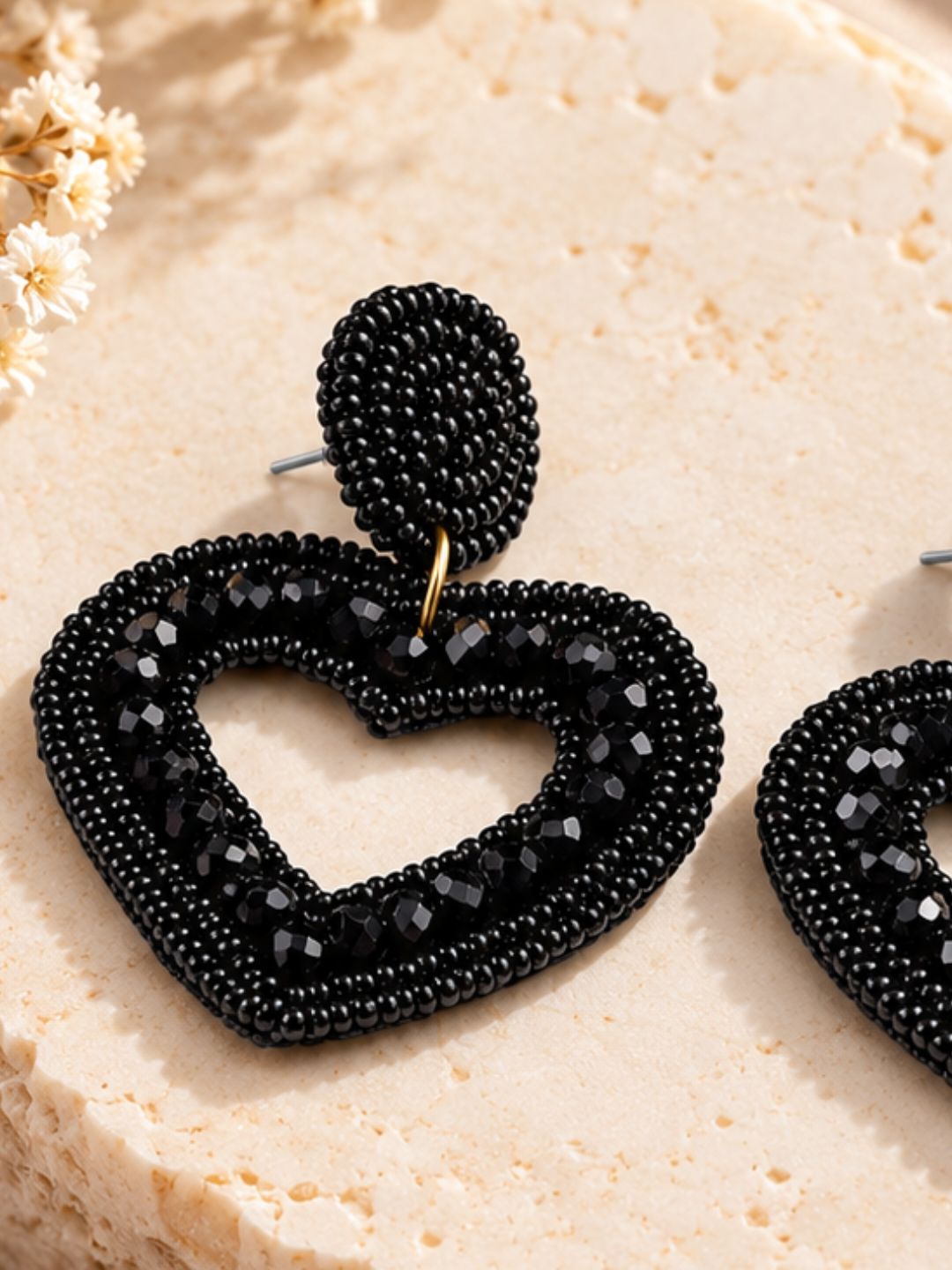 Color Pop Midnight Heart Earrings