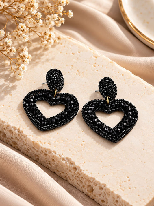 Color Pop Midnight Heart Earrings