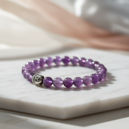 Moon-Charged RIAS Tranquil – Amethyst Bracelet for Intuition & Inner Peace