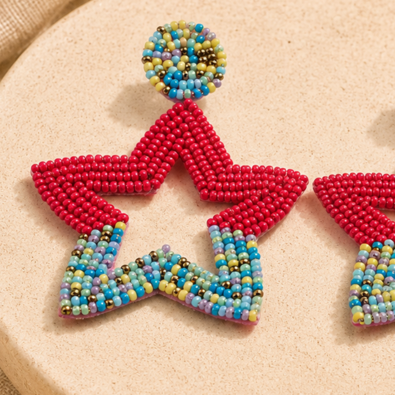Color Pop Fiesta Star Earrings