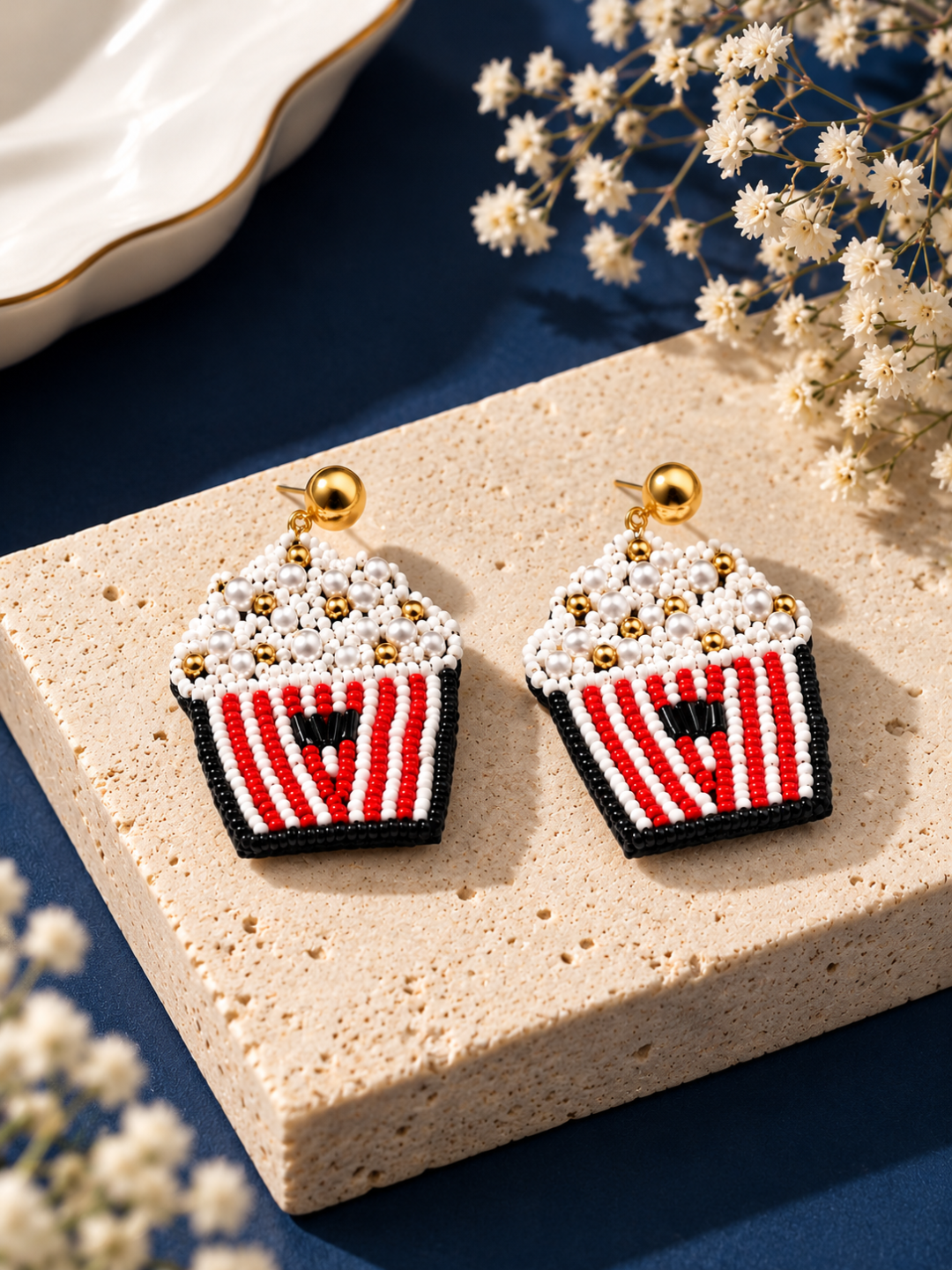 Color Pop Popcorn Earrings