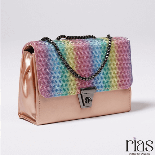 Elegance Metallic Signature Styles HandBag