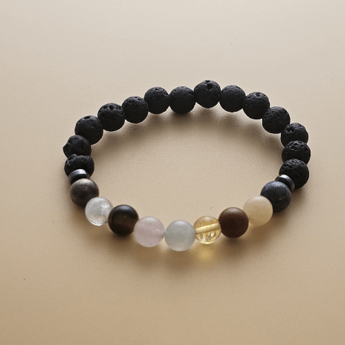 Navgrah Healing Bracelet with Lava Beads – Spiritual Energy Jewelry