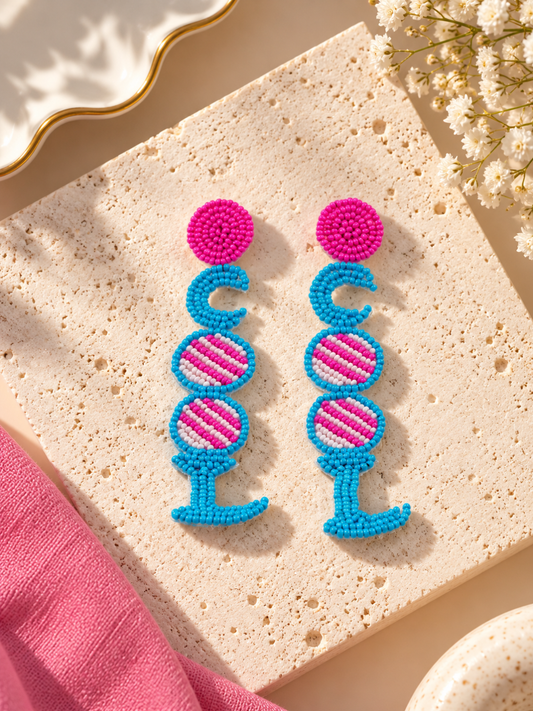 Cocktail Pop Beaded Earrings