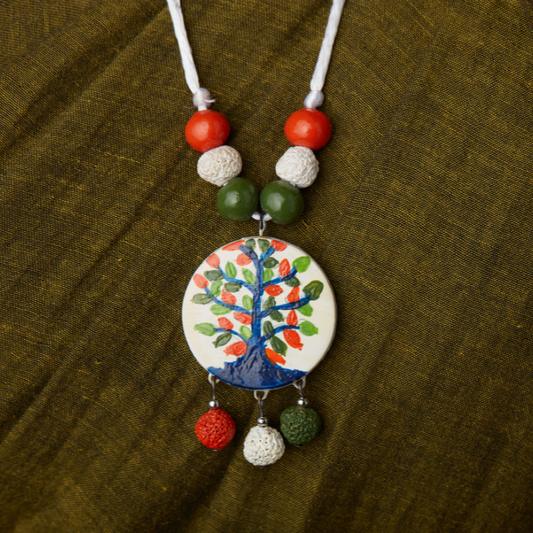 Vasudha’s Tree of Hope – Handcrafted Terracotta Jewelry Set