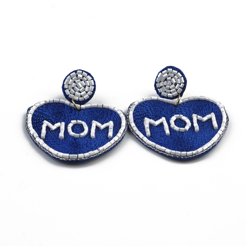 Candy Heart “MOM” Drops – Blue/White | RIAS