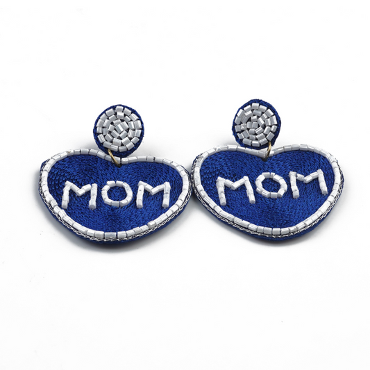 Candy Heart “MOM” Drops – Blue/White | RIAS