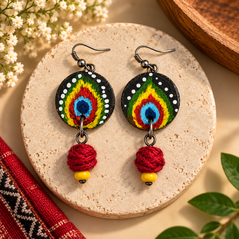 Mayura Jhumka Earrings