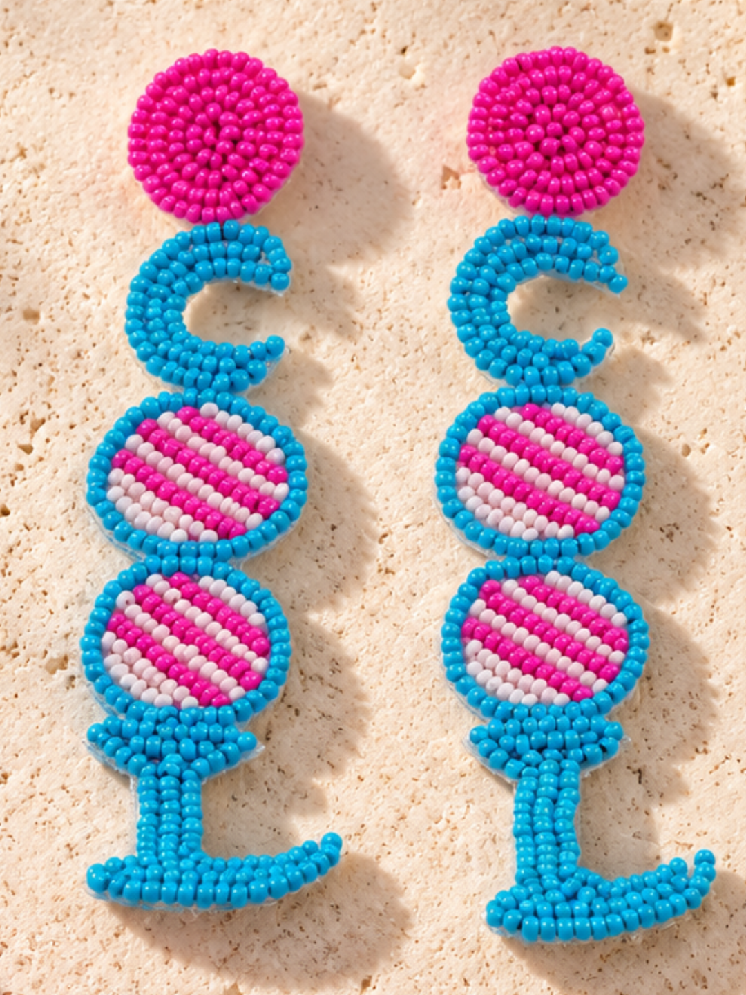 Cocktail Pop Beaded Earrings