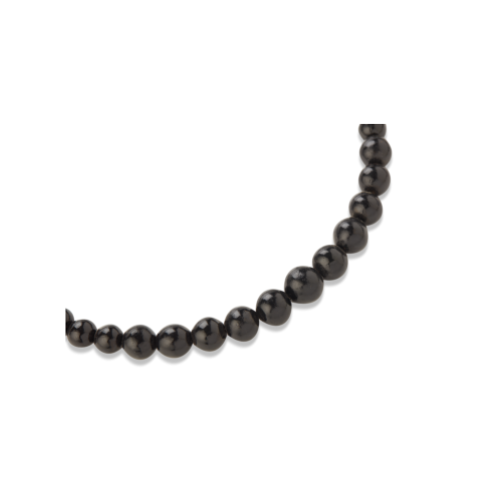 Noir Charm – Handcrafted Terracotta Bead & Jhumka Set