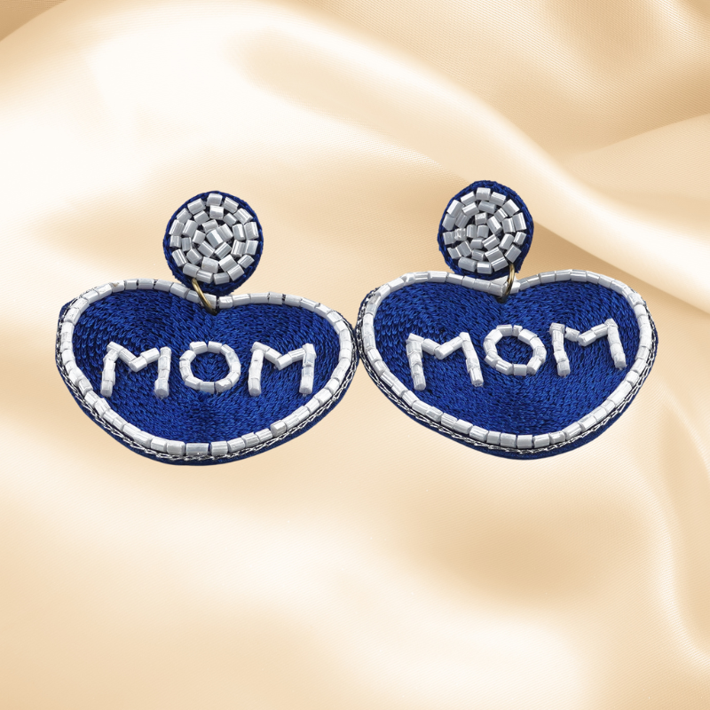 Candy Heart “MOM” Drops – Blue/White | RIAS