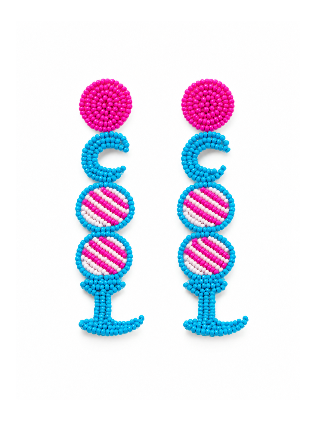 Cocktail Pop Beaded Earrings
