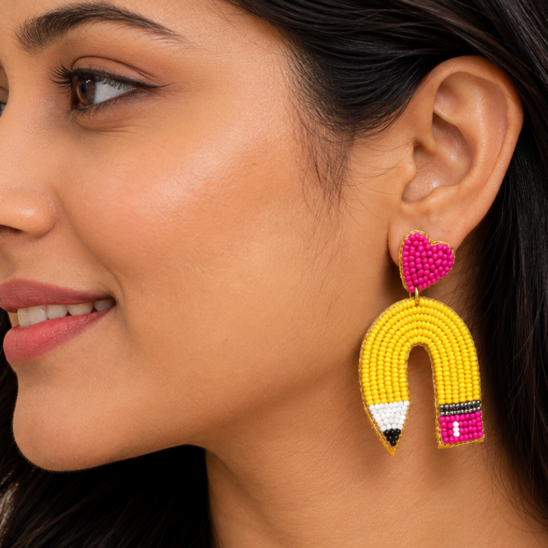 Color Pop Love Pencil Earrings