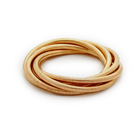 Gold-Tone Multi-Layer Cuff Bracelet – Bold Statement Jewelry for Women