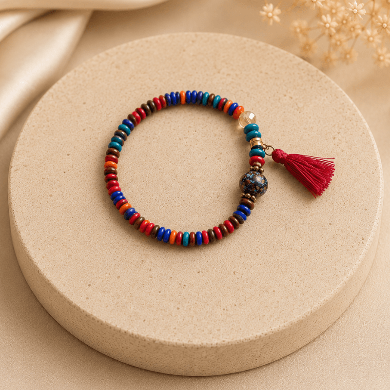 Color Pop Boho Tassel Bracelet
