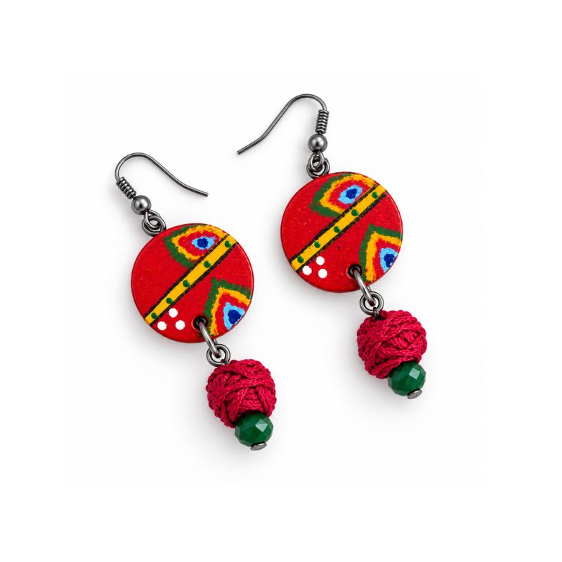 Rangoli Jhumka Earrings