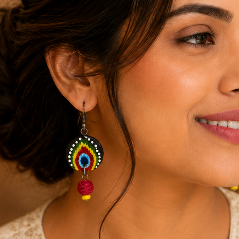 Mayura Jhumka Earrings