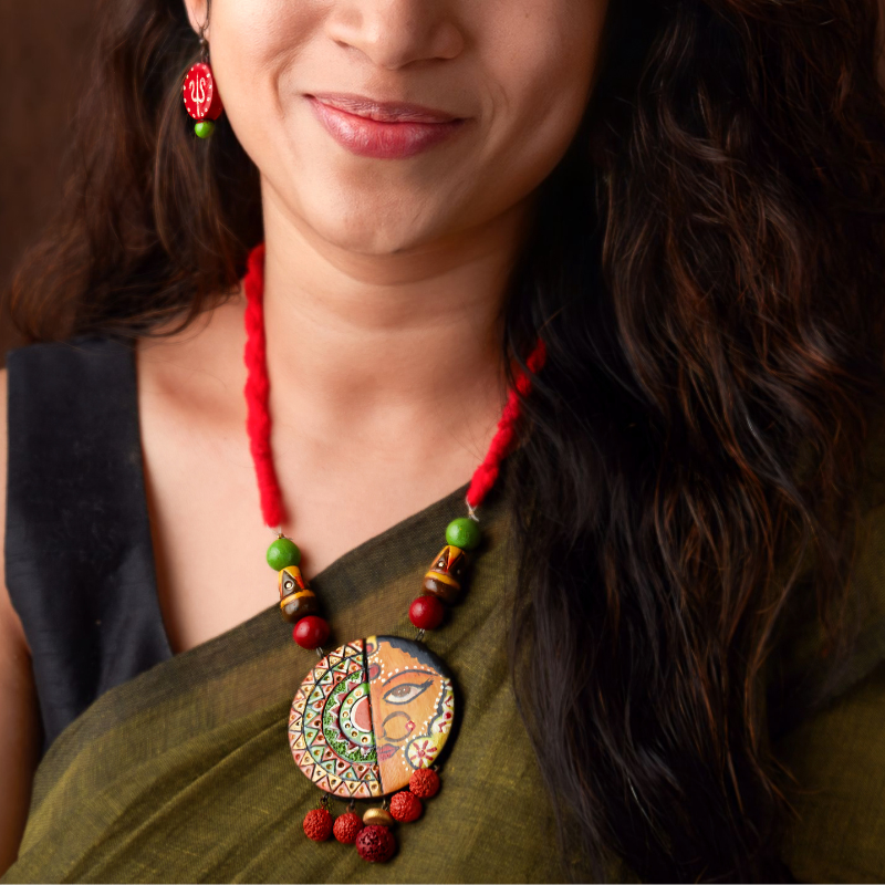 Devi ‘Ishani’ - Handcrafted Terracotta  Necklace Set