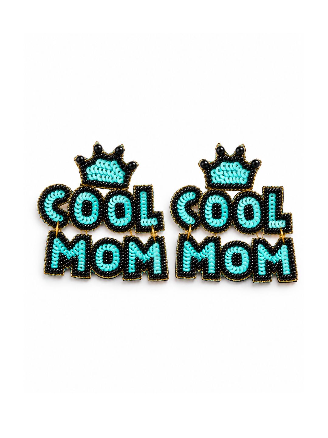 Cool Mom Beaded Statement Earrings