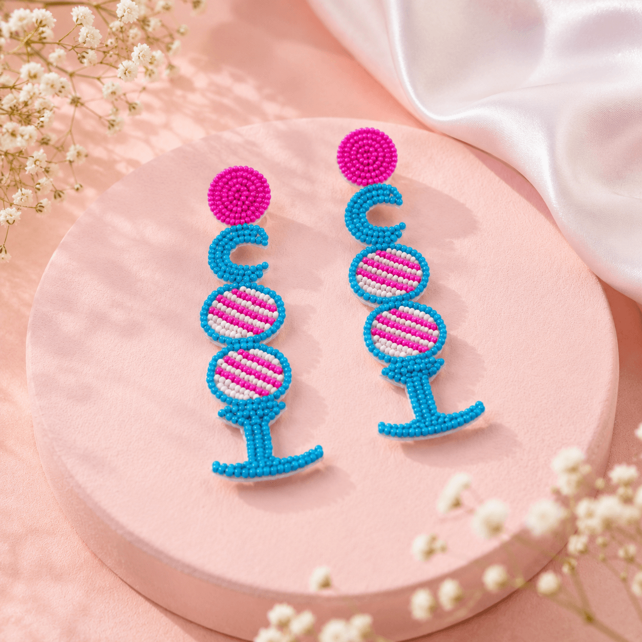 Cocktail Pop Beaded Earrings