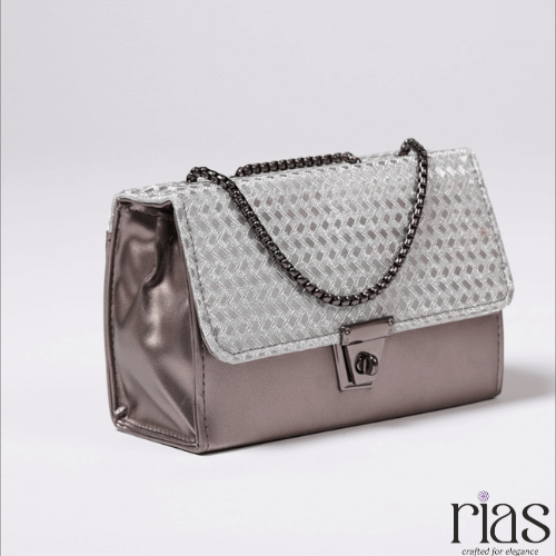 Silver Signature Styles HandBag