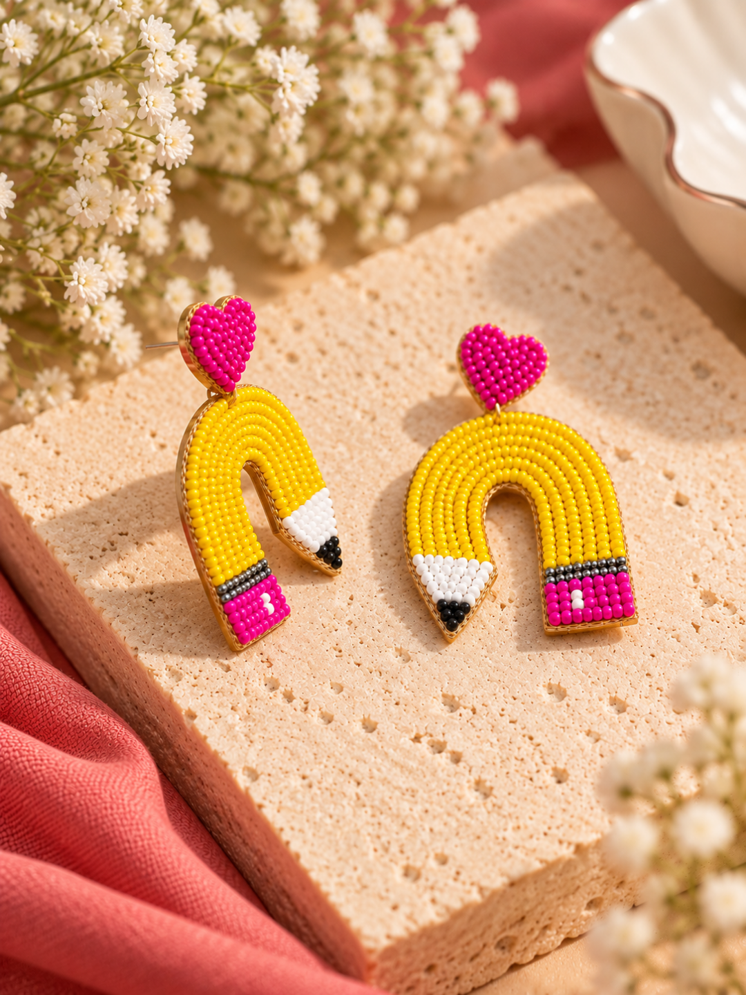 Color Pop Love Pencil Earrings