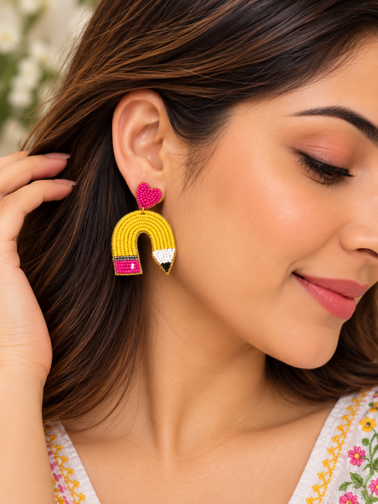 Color Pop Love Pencil Earrings