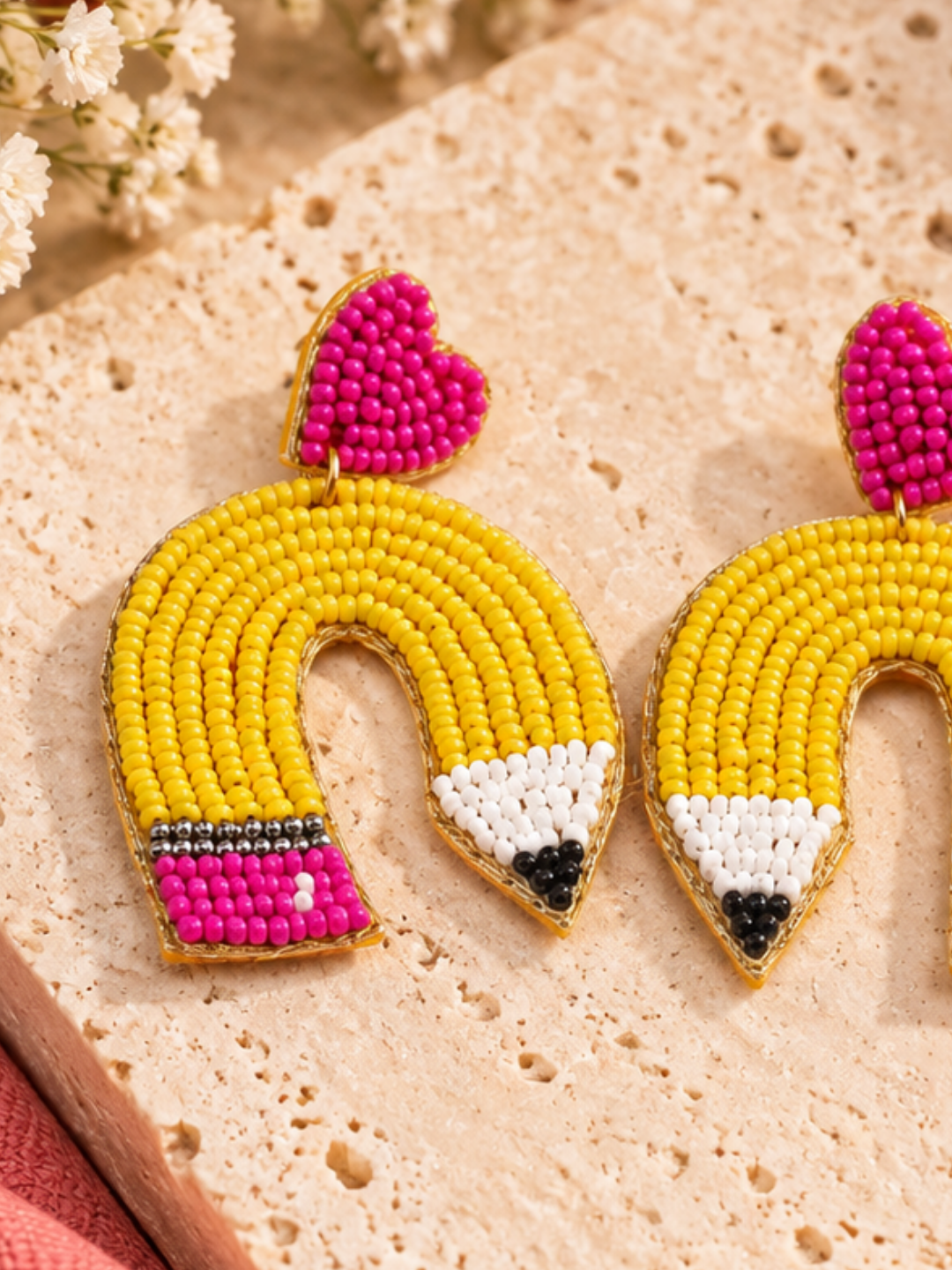 Color Pop Love Pencil Earrings