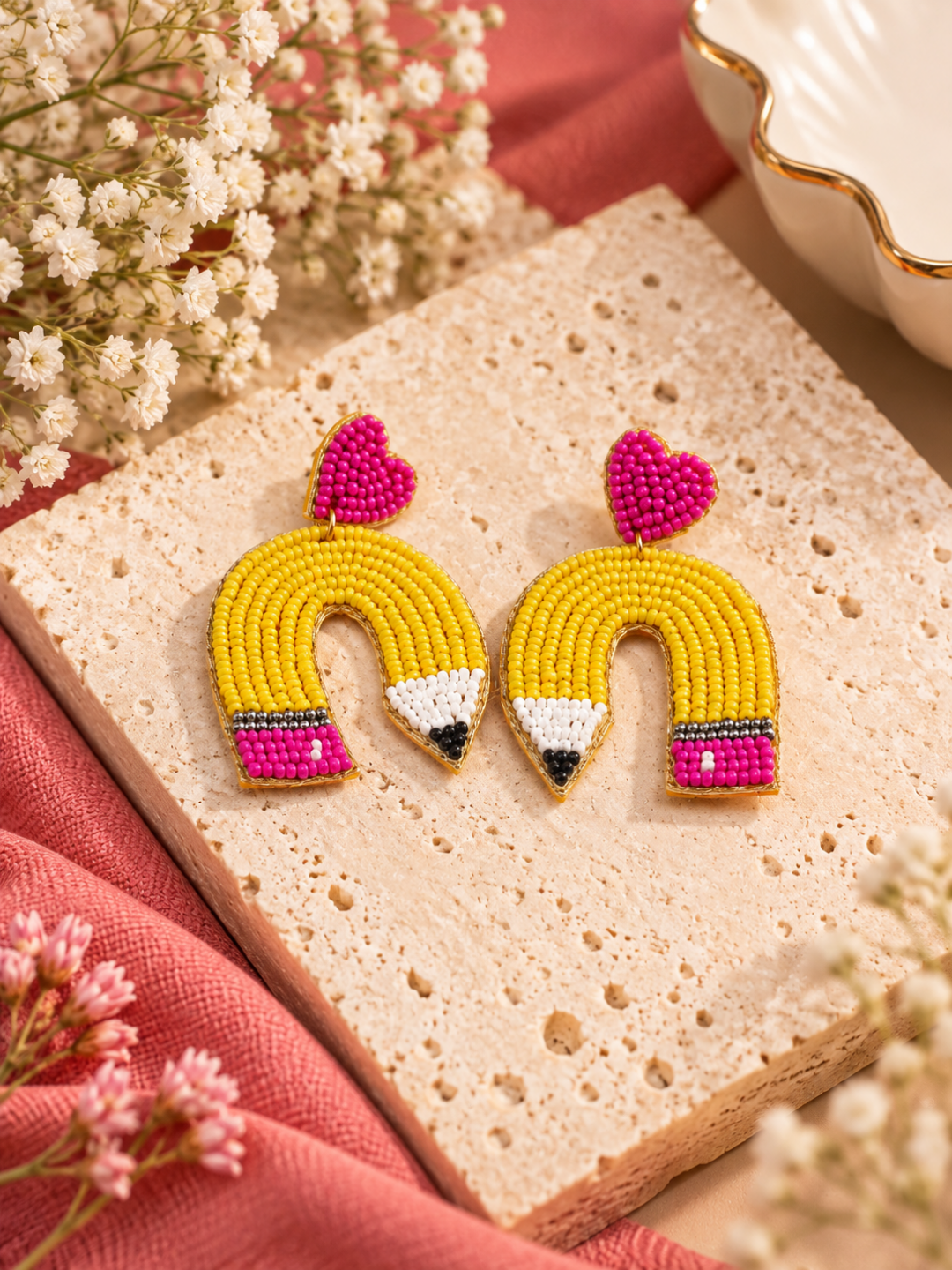 Color Pop Love Pencil Earrings