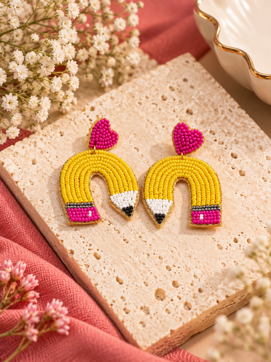 Color Pop Love Pencil Earrings