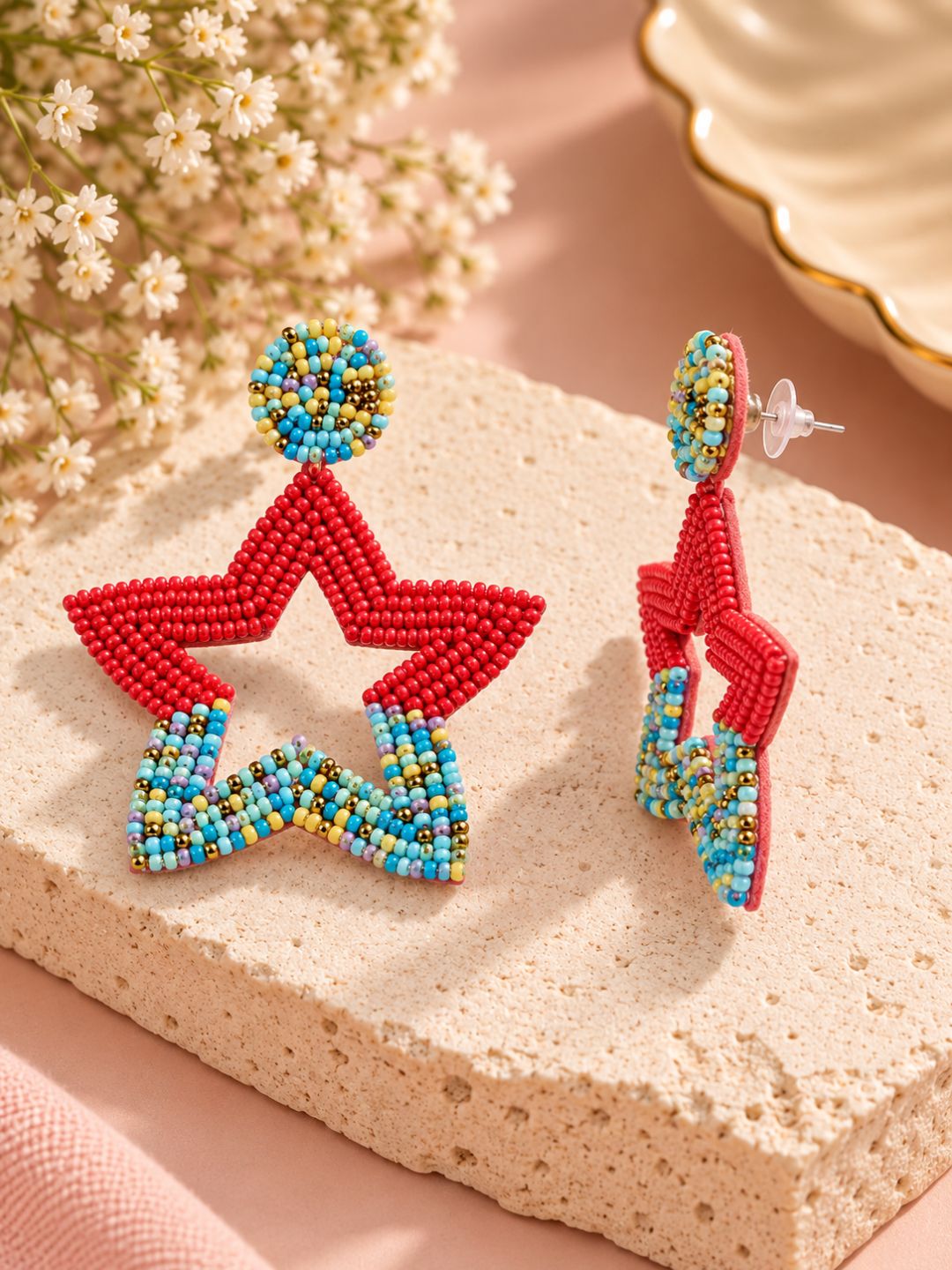 Color Pop Fiesta Star Earrings