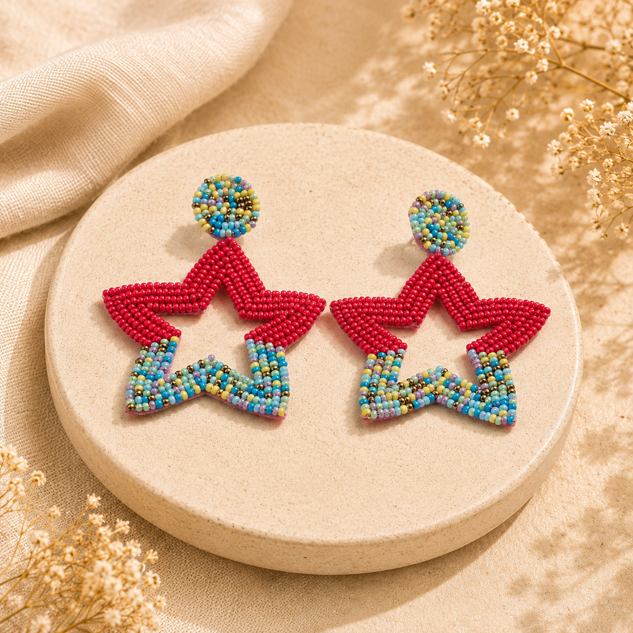 Color Pop Fiesta Star Earrings