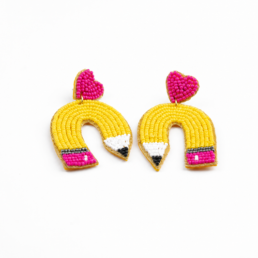 Color Pop Love Pencil Earrings